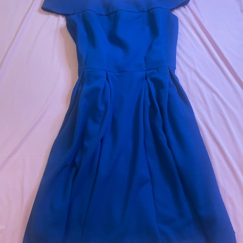 White House Black Market Blue Midi Dress